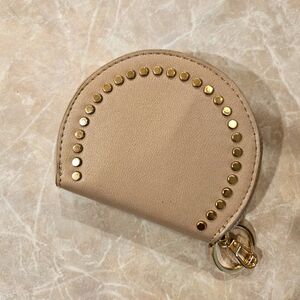 Madison West Tan Coin and Credit Card Holder